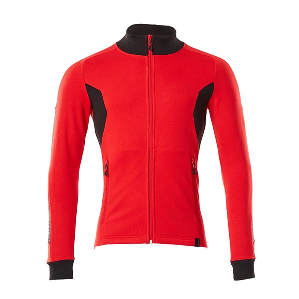 Sweat-shirt zippé - coupe moderne rouge et noir | MASCOT Accelerate