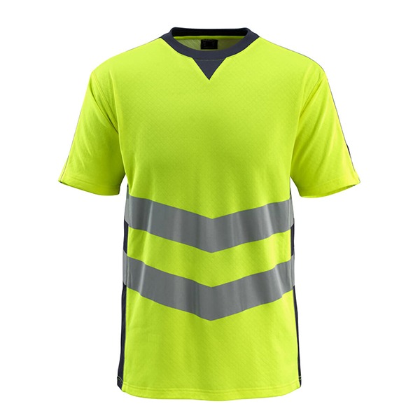 T-Shirt bicolore fluorescent jaune et marine foncé | MASCOT Sandwell