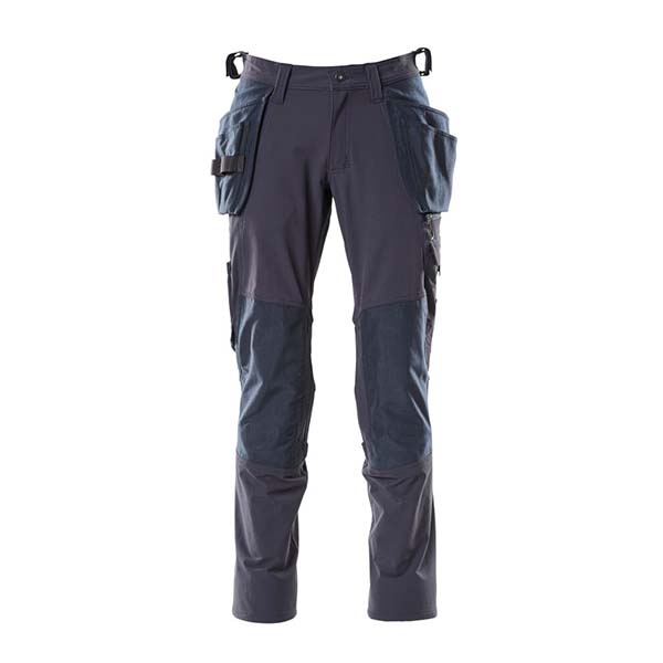 Pantalon de travail avec poches flottantes marine foncé | MASCOT Accelerate