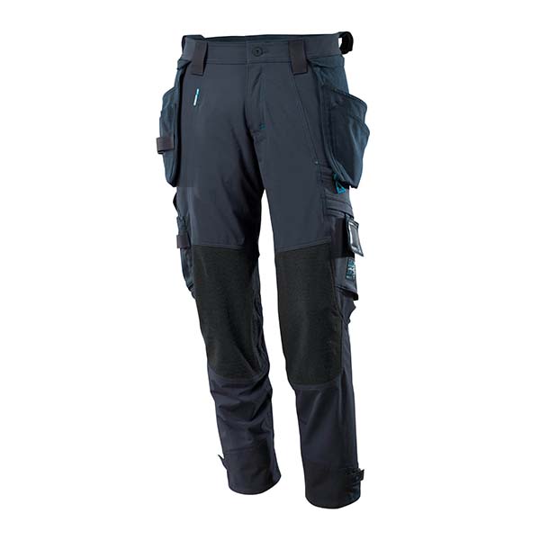Pantalon de travail avec poches flottantes marine foncé | MASCOT Advanced