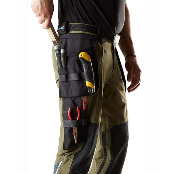 Pantalon de travail avec poches flottantes vert foncé détails | MASCOT Advanced