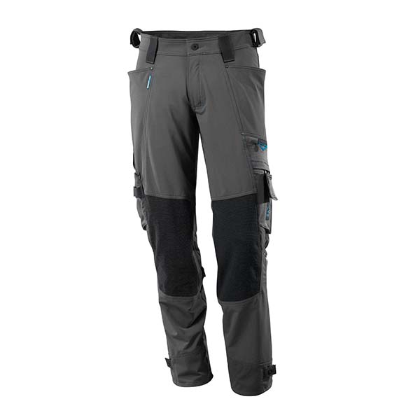 Pantalon de Travail avec poches genouillères en Dyneema gris foncé | MASCOT