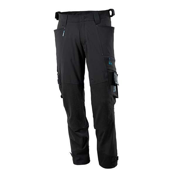 Pantalon de Travail avec poches genouillères en Dyneema noir | MASCOT