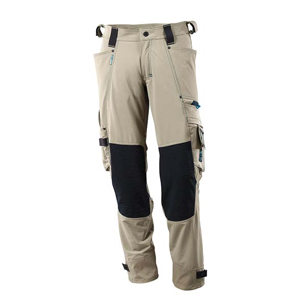 Pantalon de Travail avec poches genouillères en Dyneema sable clair | MASCOT
