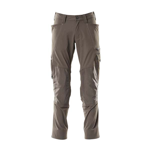 Pantalon de travail avec poches genouillères gris foncé | MASCOT Accelerate