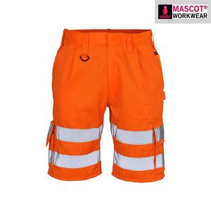 Short De Travail Haute-Visibilité Orange Mascot | PISA