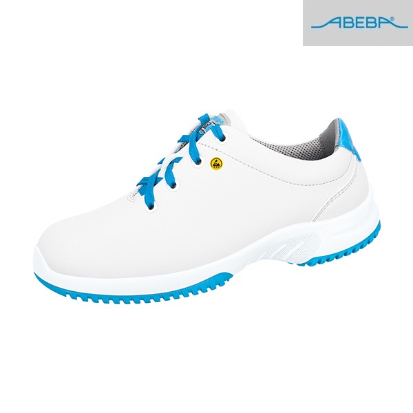 Chaussures De Sécurité Basses ABEBA Bicolores - S2 - Uni6 - Blanc et bleu