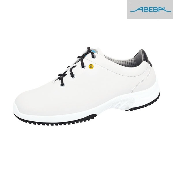 Chaussures De Travail Basses ABEBA - Bicolore - Uni6 - Blanc et noir